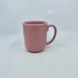 Longaberger Pottery Mug Coffee Cup Pink perfect condition